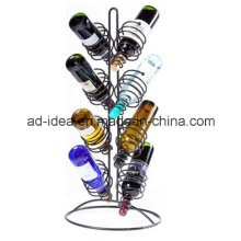 Special Design Metal Spring Wine Display Stand / Display for Wine